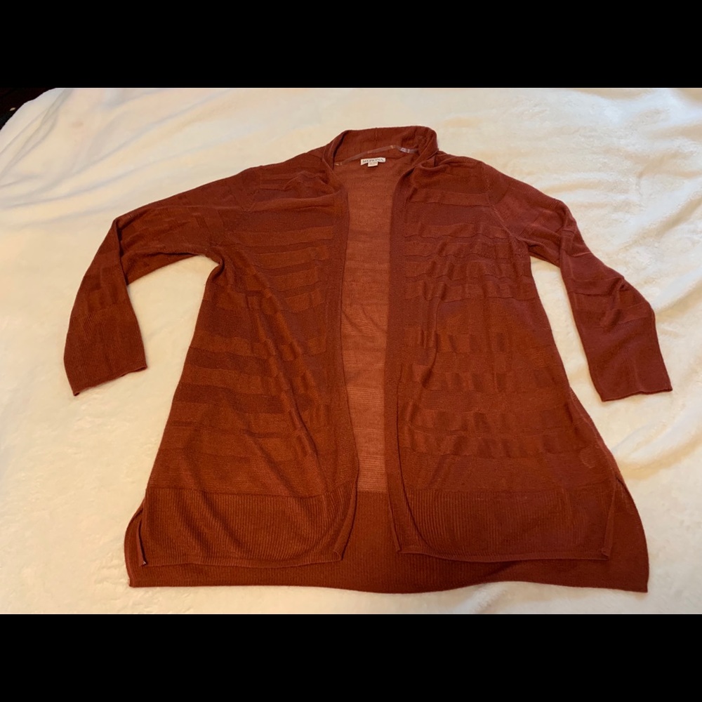 Light weight, maroon cardigan